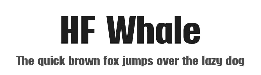 HF Whale by HyFont Studio — Sans Serif Font — preview 1