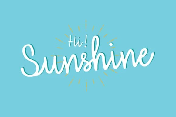 Hi Sunshine Font by Studio_Art — Script Handwritten Font