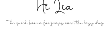 Hi Lia by Fillo Graphic — Script Handwritten Font — thumbnail 1