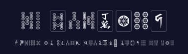Hi Mahjong by Kaman L — Dingbats Font — thumbnail 2