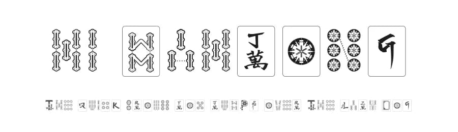 Hi Mahjong by Kaman L — Dingbats Font