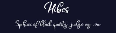 Hibes by Vunira Design — Script Handwritten Font — thumbnail 2