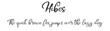 Hibes by Vunira Design — Script Handwritten Font — thumbnail 1