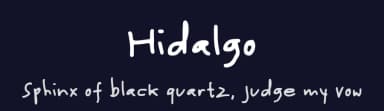 Hidalgo by Alexa — Script Handwritten Font — thumbnail 2