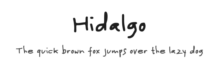 Hidalgo by Alexa — Script Handwritten Font
