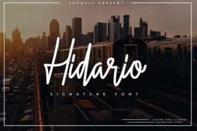 Hidario Font by indotitas — Script Handwritten Font — thumbnail 1