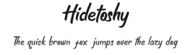 Hidetoshy by zamjump — Script Handwritten Font — thumbnail 1