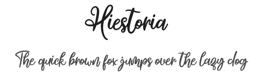 Hiestoria by Askmewhy — Script Handwritten Font