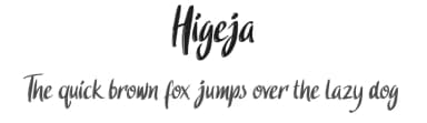 Higeja by Ririn Khoiriyah — Script Handwritten Font — thumbnail 1