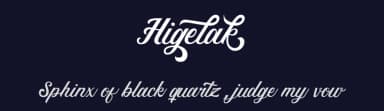 Higelak by Vultype — Script Handwritten Font — thumbnail 2