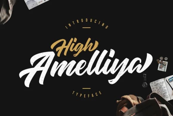 High Amelliya Font by Dierstudio — Script Handwritten Font