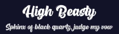 High Beasty by Figuree Studio — Script Handwritten Font — thumbnail 2