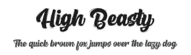 High Beasty by Figuree Studio — Script Handwritten Font — thumbnail 1