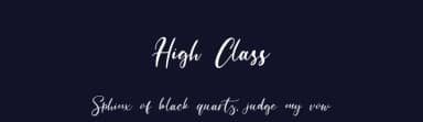 High Class by Staircase Studio — Script Handwritten Font — thumbnail 2