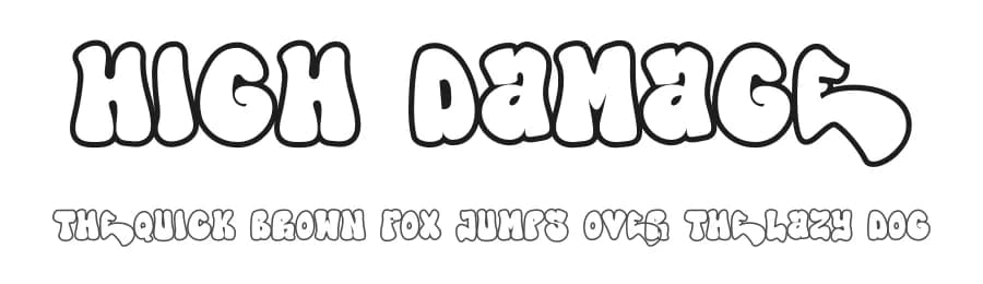 High Damage by Cikareotype Studio — Script Handwritten Font