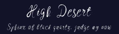 High Desert by Royaltype — Script Handwritten Font — thumbnail 2
