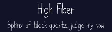 High Fiber by Cumberland Fontworks — Script Handwritten Font — thumbnail 2