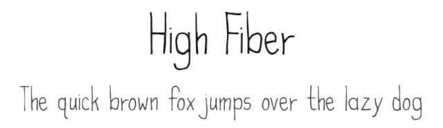 High Fiber by Cumberland Fontworks — Script Handwritten Font