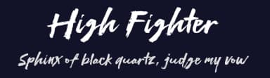 High Fighter by Khurasan — Script Handwritten Font — thumbnail 2