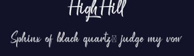 High Hill by RaisProject — Script Handwritten Font — thumbnail 2