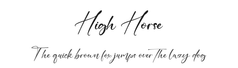 High Horse by Staircase Studio — Script Handwritten Font