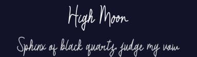 High Moon by Yoga Letter — Script Handwritten Font — thumbnail 2