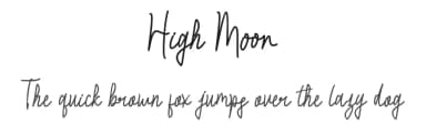 High Moon by Yoga Letter — Script Handwritten Font — thumbnail 1