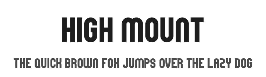 High Mount by PutraCetol Studio — Sans Serif Font