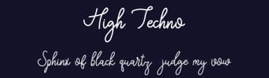 High Techno by AminMario — Script Handwritten Font — thumbnail 2