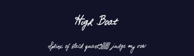 High Boat by Xerographer Fonts — Script Handwritten Font — thumbnail 2