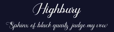 Highbury by 3rieart — Script Handwritten Font — thumbnail 2