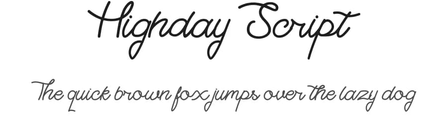 Highday Script by RT Studio — Script Handwritten Font