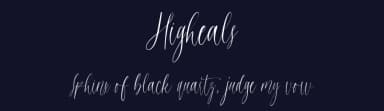 Higheals by Fikryal studio — Script Handwritten Font — thumbnail 2