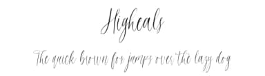 Higheals by Fikryal studio — Script Handwritten Font — thumbnail 1