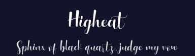 Higheat by !bey Design — Script Handwritten Font — thumbnail 2