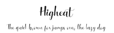 Higheat by !bey Design — Script Handwritten Font — thumbnail 1