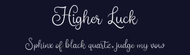 Higher Luck by Letter Jos — Script Handwritten Font — thumbnail 2