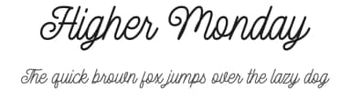 Higher Monday by Ahweproject — Script Handwritten Font — thumbnail 1