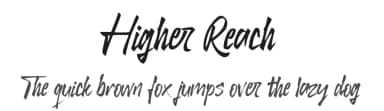 Higher Reach by LakuFont — Script Handwritten Font — thumbnail 1
