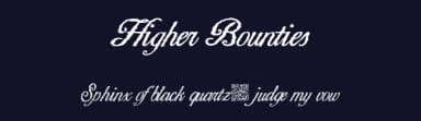 Higher Bounties by Xerographer Fonts — Script Handwritten Font — thumbnail 2