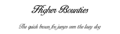 Higher Bounties by Xerographer Fonts — Script Handwritten Font — thumbnail 1