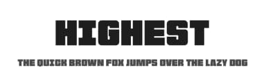 Highest by Kong Font — Sans Serif Font — thumbnail 1