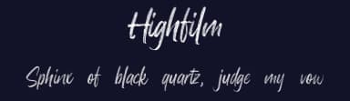 Highfilm by Allouse Studio — Script Handwritten Font — thumbnail 2