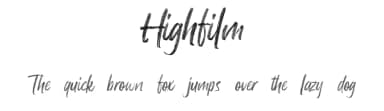 Highfilm by Allouse Studio — Script Handwritten Font — thumbnail 1