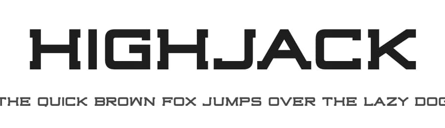 Highjack by Youssef Habchi — Sans Serif Font