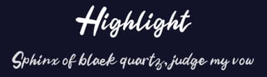 Highlight by FreshtypeINK — Script Handwritten Font — thumbnail 2