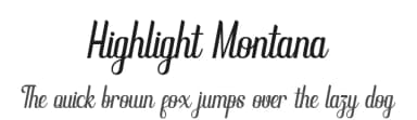 Highlight Montana by NeutroneLabs — Script Handwritten Font — thumbnail 1