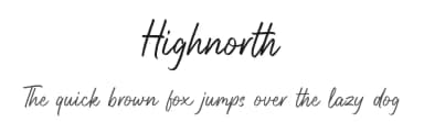 Highnorth by Daksina Type — Script Handwritten Font — thumbnail 1