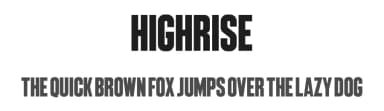 Highrise by Indieground Design — Sans Serif Font — thumbnail 1