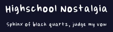 Highschool Nostalgia by fumie — Script Handwritten Font — thumbnail 2